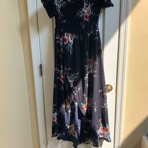 Off shoulder floral dress